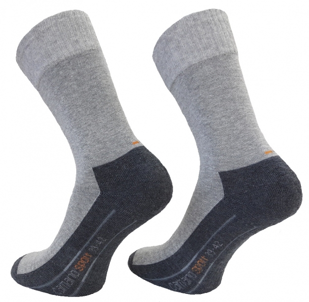 2 Paar Camano Pro Tex Comfort Funktionssocken - Hellgrau - Größe 47/49