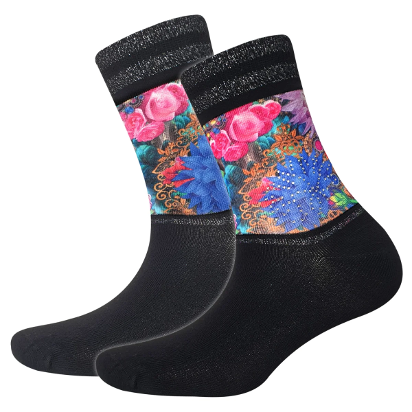 Cool 7 - Damensocken mit Strass - Motiv - C0424