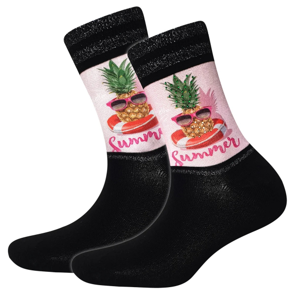 Cool 7 - Damensocken mit Strass - Motiv - C0427