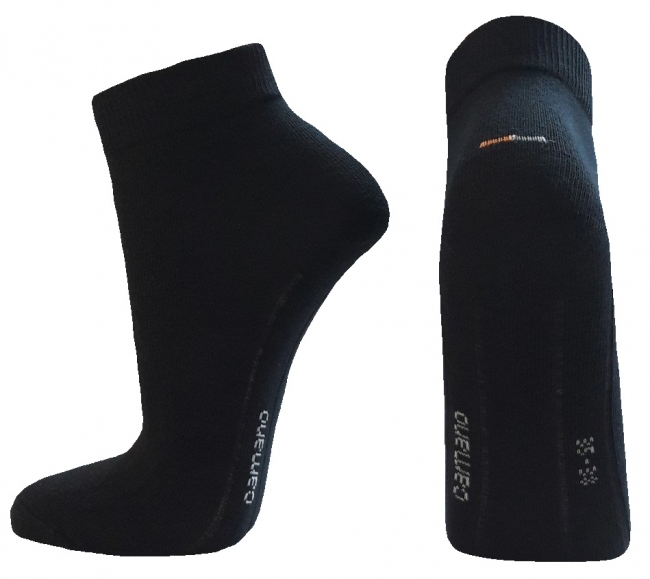3 Paar Camano Quarter Kurzsocken ohne Gummi - Schwarz - Größe 47/49