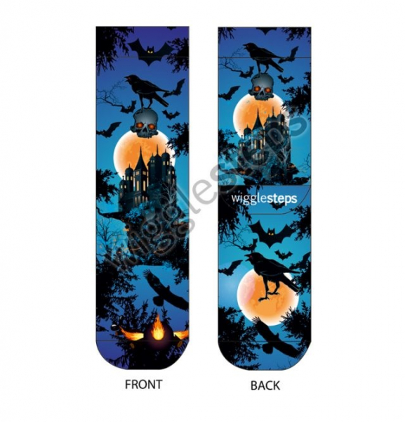 Preview: Wigglesteps Damen - Socken - Style: 00805 - Helloween Blue