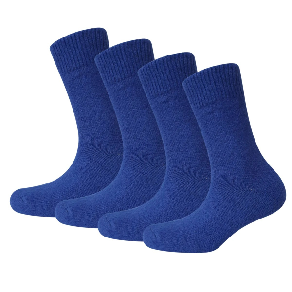 2 Paar Damensocken Mohair - Kuschelsocken - Blau