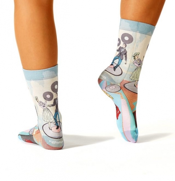 Wigglesteps Damen - Socken - Style: 00917 - Retro Dance