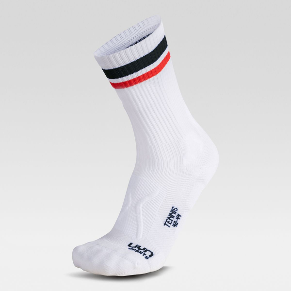 UYN Unisex - Tennis Socks - Stripe/Weiss
