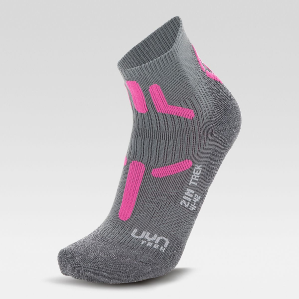 UYN Damen - Trekking 2IN Quarter - Anthrazit/Pink