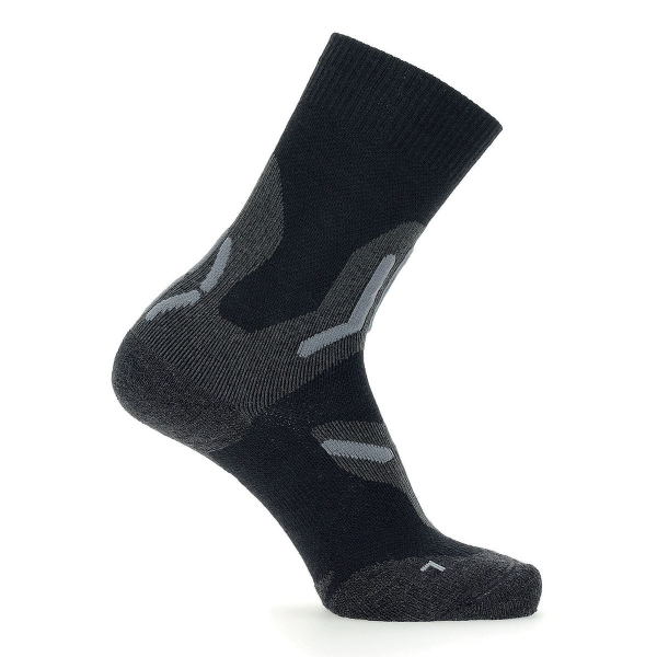 UYN Herren - Trekking 2IN Merino Socken - Schwarz/Grau