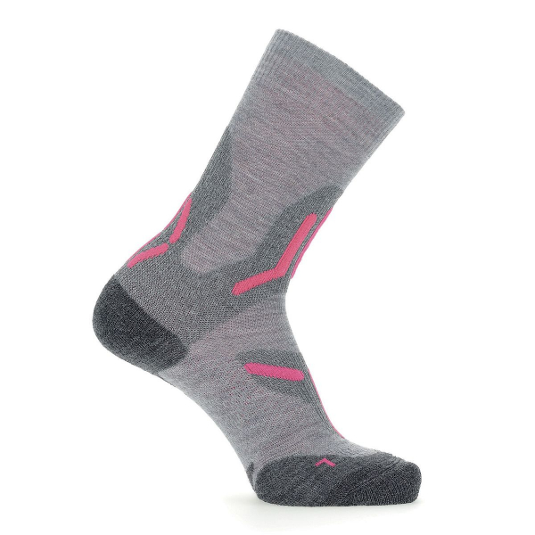 UYN Damen - Trekking 2IN Merino Socken - Hellgrau/Pink