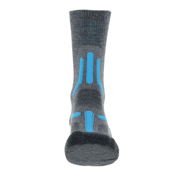 UYN Damen - Trekking 2IN Merino Socken - Grau/Türkis