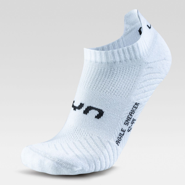2 Paar UYN Unisex - Agile Sneaker mit Frotteesohle - Weiss