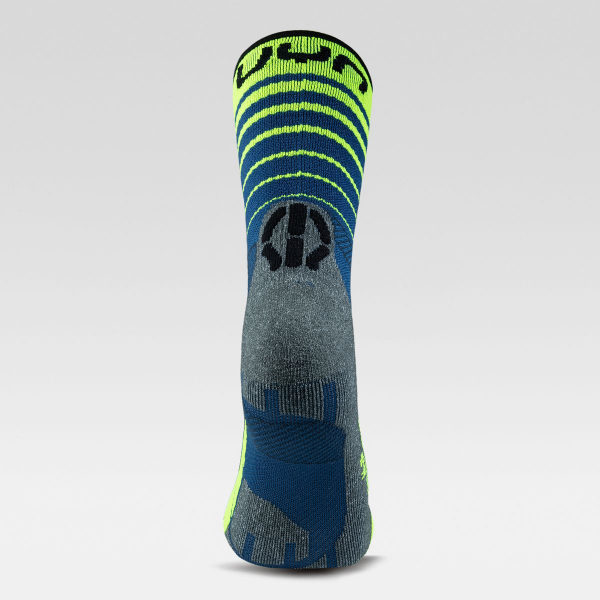 Preview: UYN Herren - Runners Five Socks - Lime/Blue