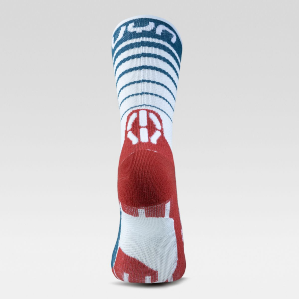 Preview: UYN Herren - Runners Five Socks - Weiss/Blau