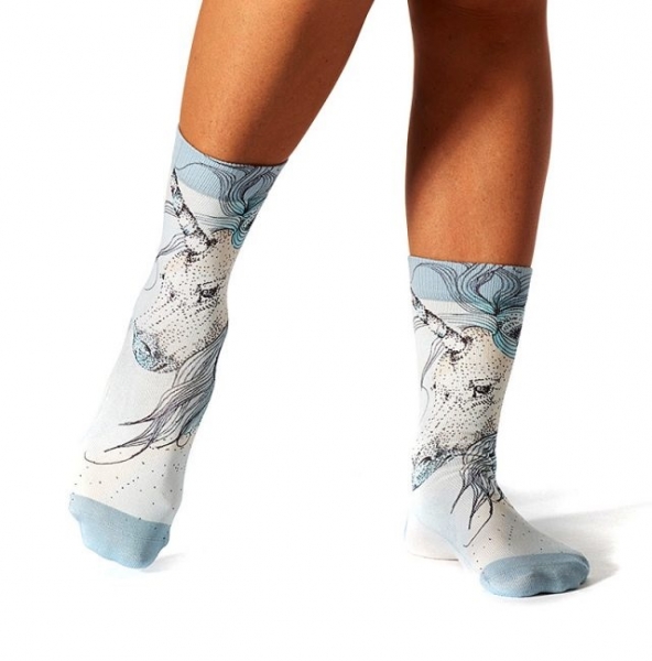 Wigglesteps Damen - Socken - Style: 00736 - Einhorn