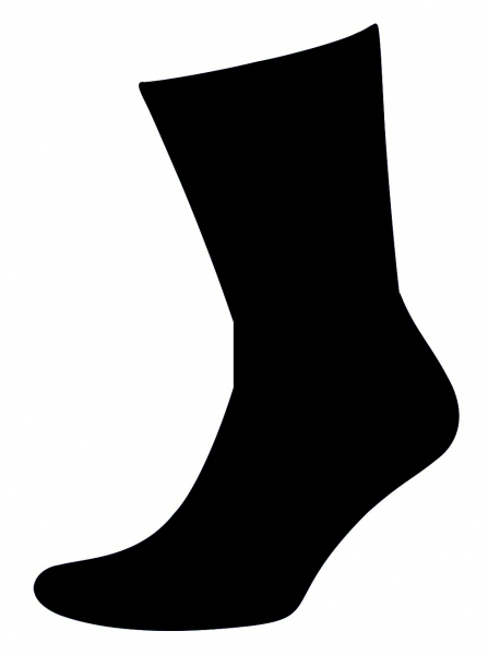 2 Paar Extra Weite / Breite - Diabetikersocken Normallang - Schwarz - Größe 39/42