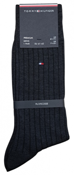 Preview: Tommy Hilfiger Herren - Premium Fil D'Ecosse Socken - Uni Anthrazit