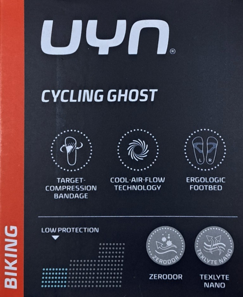 UYN - Damen Bike Füßlinge - Cycling Ghost - Schwarz