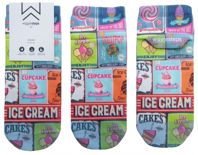 Wigglesteps Damen - Sneaker - Style: 02084 - Ice Cream