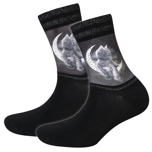 Cool 7 - Damensocken mit Strass - Motiv - C0419