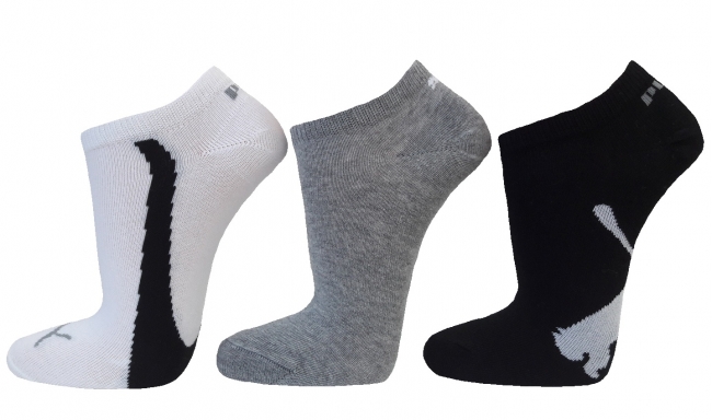 3 Paar Puma Sneaker - Lifestyle Farbset - Grau - Größe 39/42