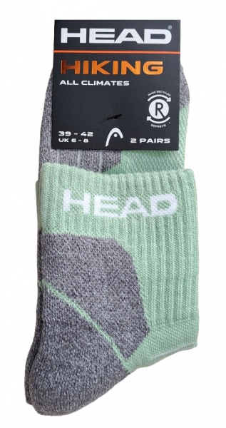 Preview: 2 Paar HEAD Hiking - Outdoor 1/4 Schaft  Quarter - Apfelgrün