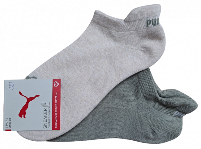 2 Paar Puma Speed Cat Damen P-Sohle Sneaker - FX Natur/Green - Größe 39/42