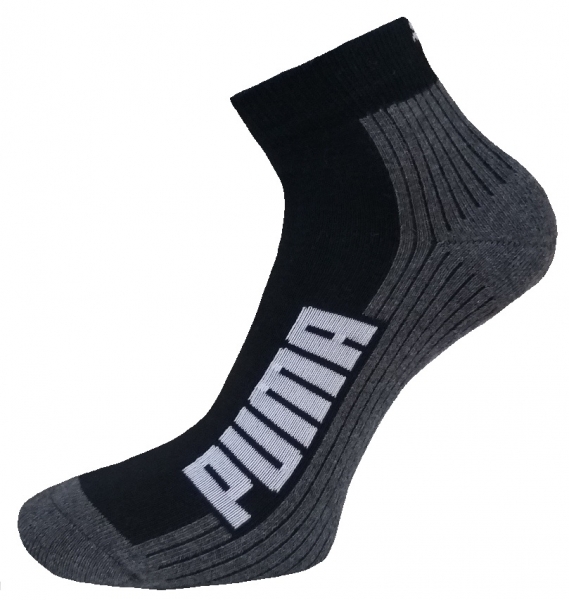 2 Paar Puma Jump Frotteesohle Quarter - Schwarz - Größe 43/46