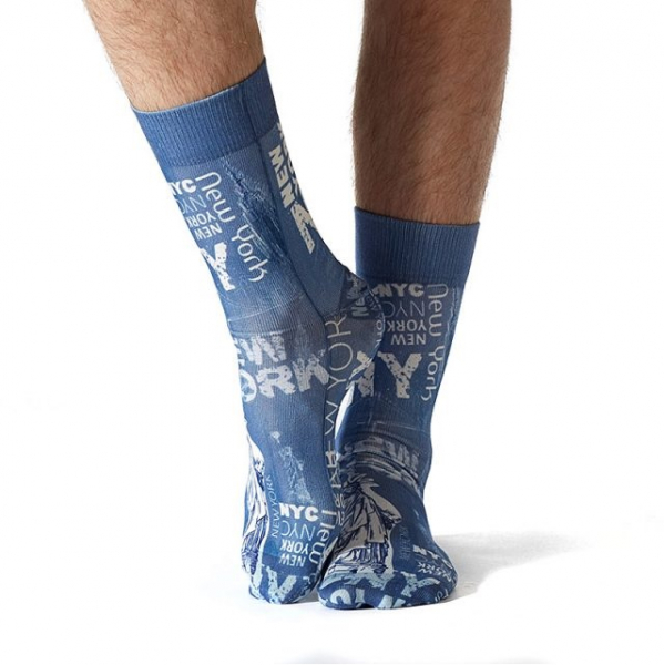 Wigglesteps Herren - Socken - Style: New York - Blue