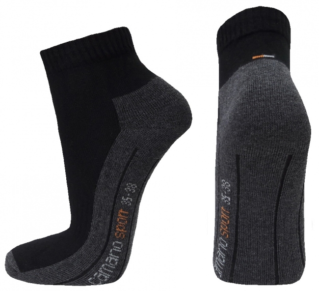 2 Paar Camano P-Sohle Quarter ohne Gummidruck - Schwarz - Größe 43/46