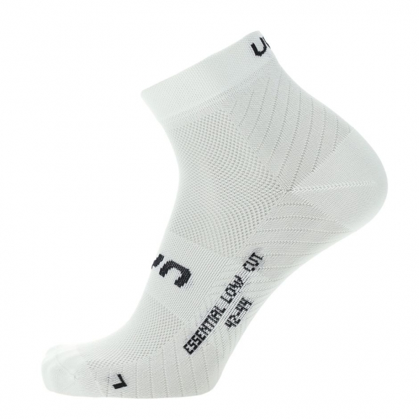 2 Paar UYN Unisex - Essential Quarter - Weiss