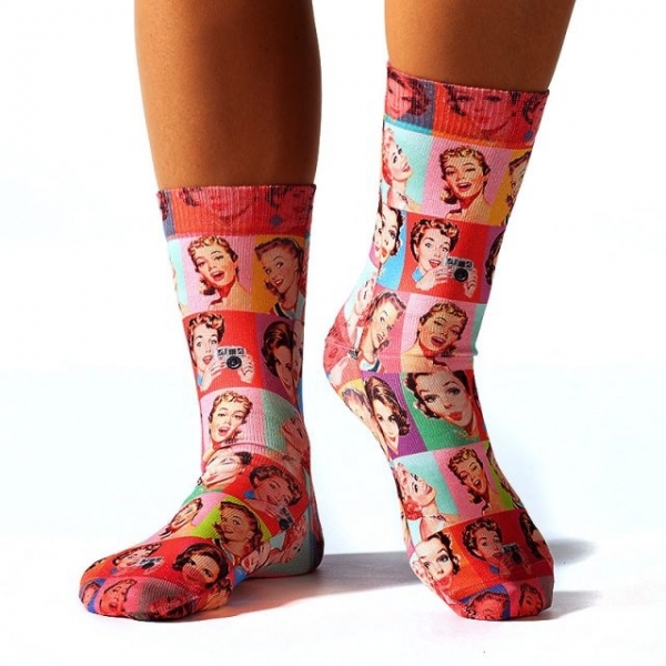 Wigglesteps Damen - Socken - Style: 00453 - Retro Girls