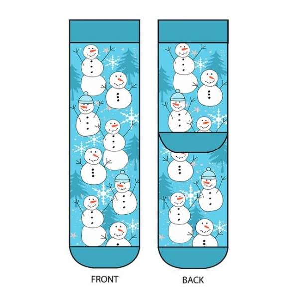 Wigglesteps Damen - Socken - Style: 00836 - Snowman Blue