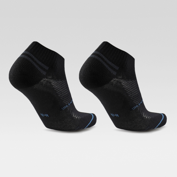 Preview: 2 Paar UYN Unisex - Low Cut Quarter - Schwarz