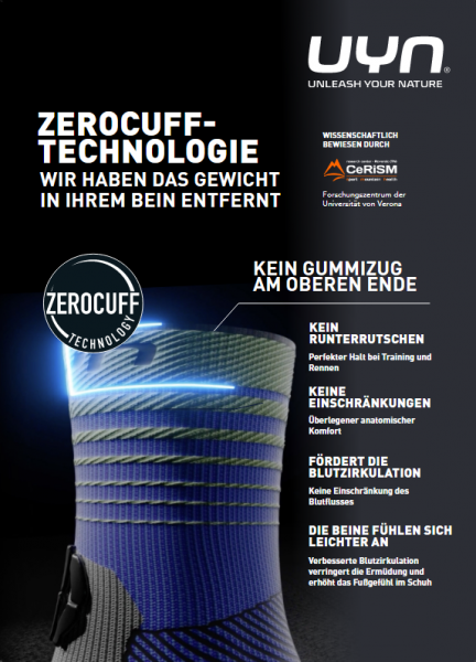 Preview: UYN Herren - Ski One Alpine - Outdoor Merino Kniestrumpf - Schwarz