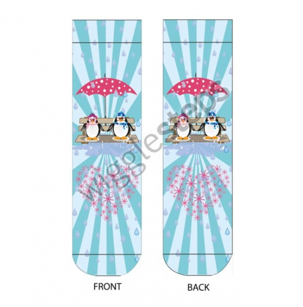 Wigglesteps Damen - Socken - Style: 00845 - Love Pinguin