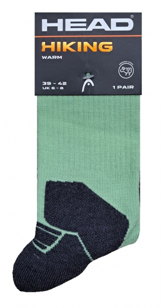 Head Hiking Socken - Merino Long & Warm - Apfelton - Größe 39/42