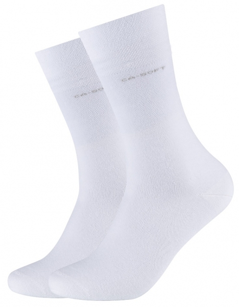 2 Paar CA - SOFTBUND Socken ohne Gummidruck - Weiss - Größe 35/38