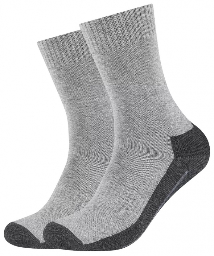 2 Paar Camano Pro Tex - Sportsocken mit P-Sohle - Grau