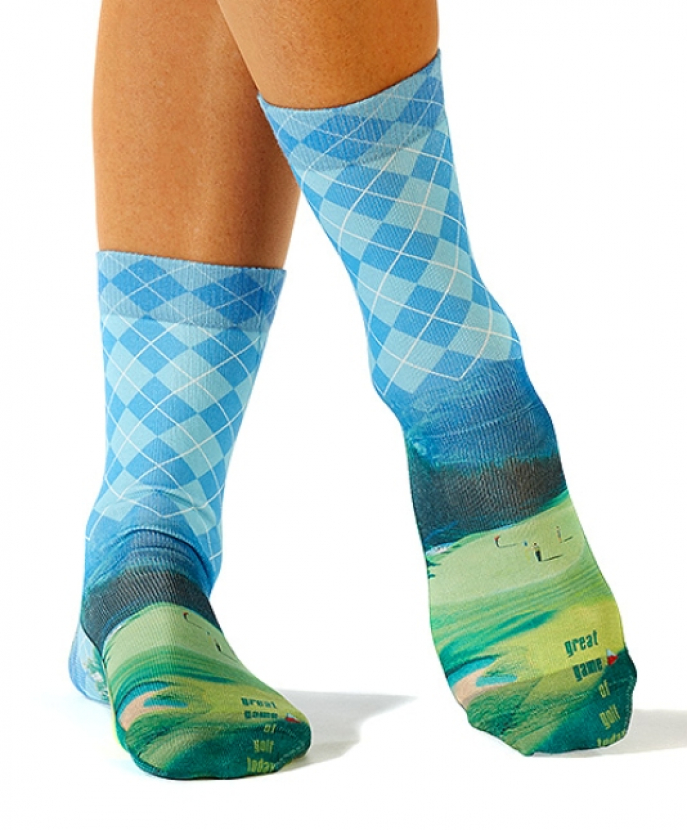 Wigglesteps Damen - Socken - Style: 00251 - Golfplatz