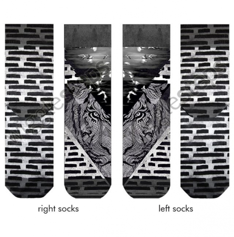 Wigglesteps Damen - Socken - Style: 00567 - Doppelmotiv No Fear