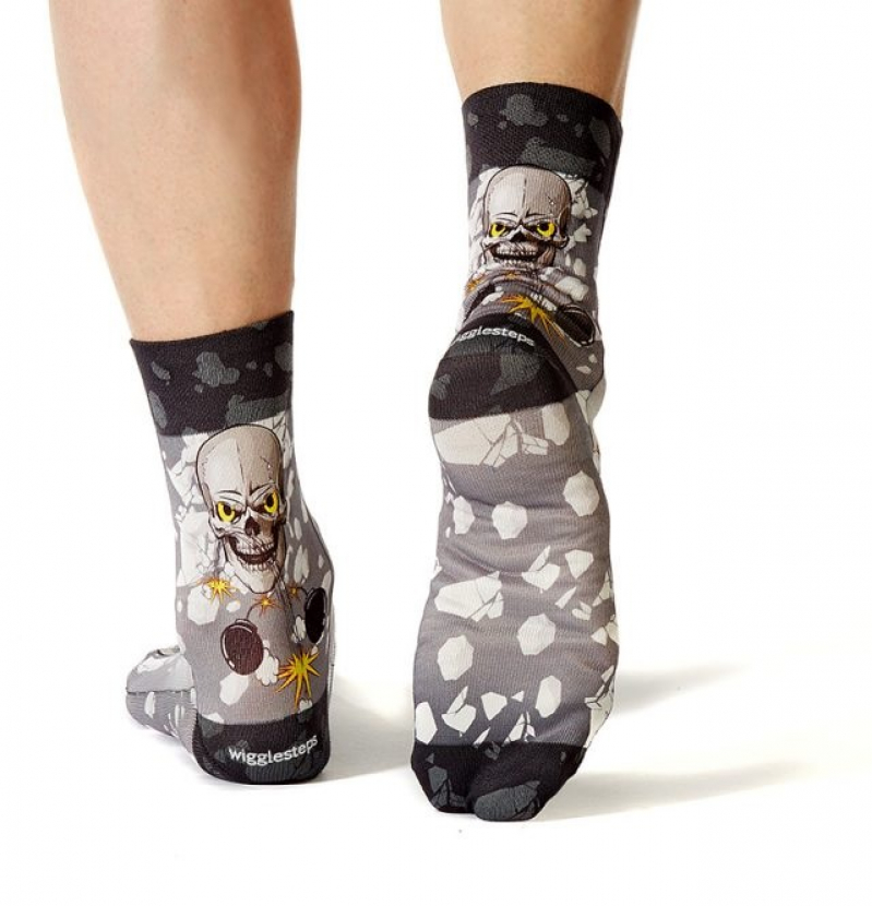 Wigglesteps Herren - Socken - Style: 00849 - Skull Bomb