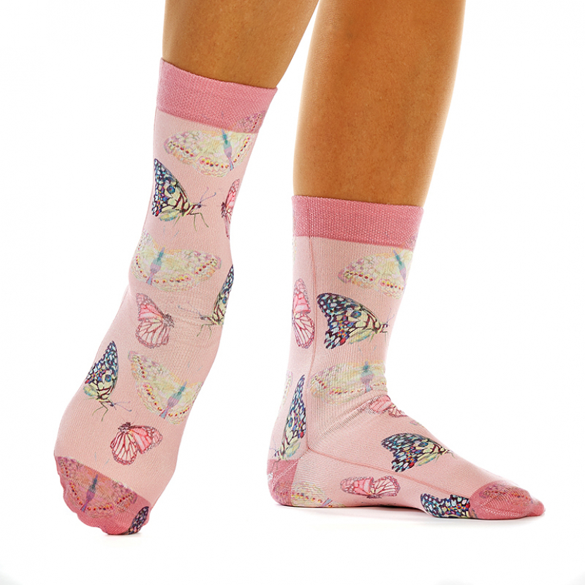 Wigglesteps Damen - Socken - Style: 01034 - Schmetterlinge