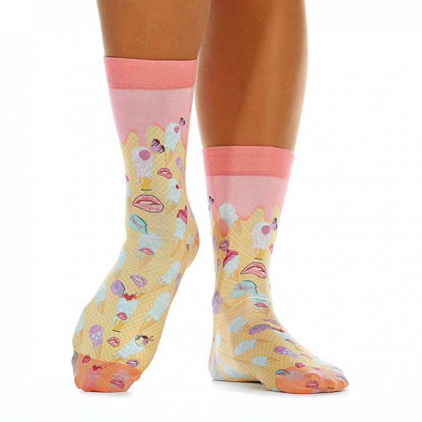 Wigglesteps Damen - Socken - Style: 01052 - Ice Skull