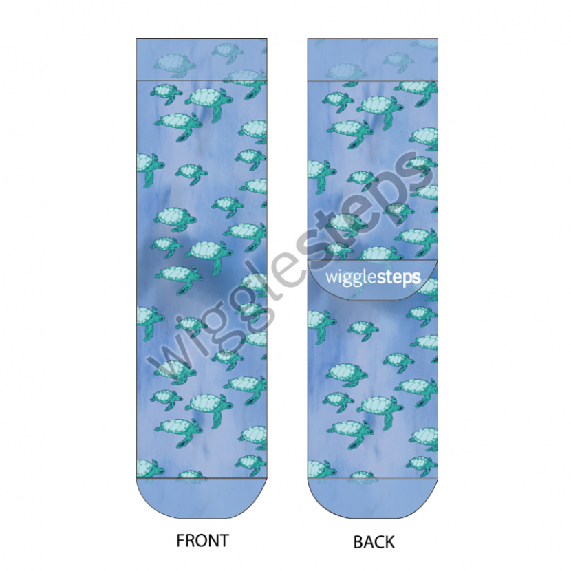 Wigglesteps Damen - Socken - Style: 01087 - Schildkröte
