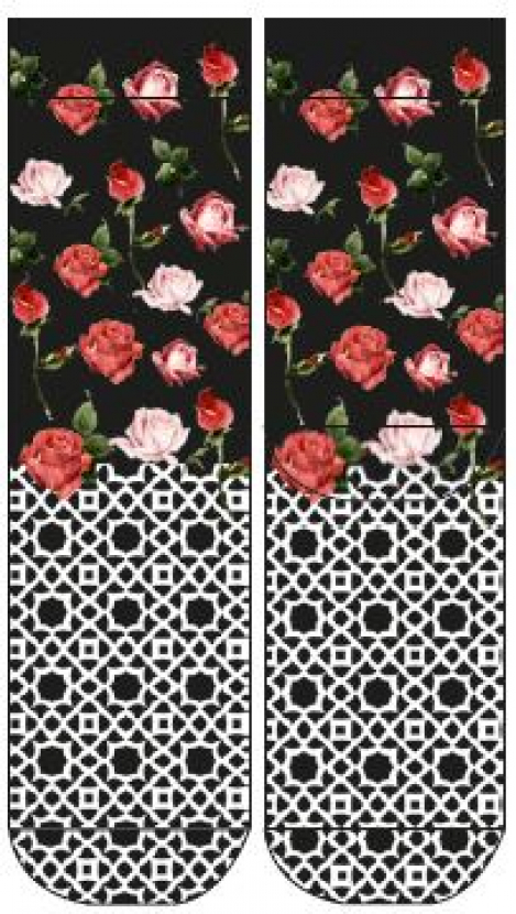 Wigglesteps Damen - Socken - Style: 01286 - Rosen