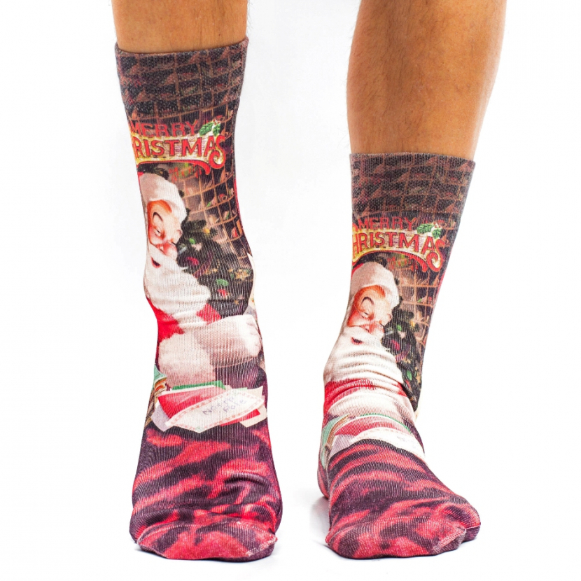 Wigglesteps Herren - Socken - Style: 02010 - Weihnachtsmann