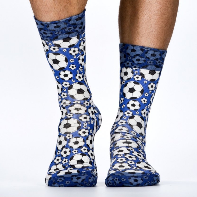 Wigglesteps Herren - Socken - Style: 02207 - Fussball Blau