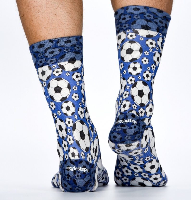 Wigglesteps Herren - Socken - Style: 02207 - Fussball Blau