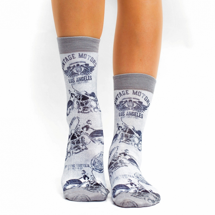 Wigglesteps Damen - Socken - Style: 02268 - Biker Grey