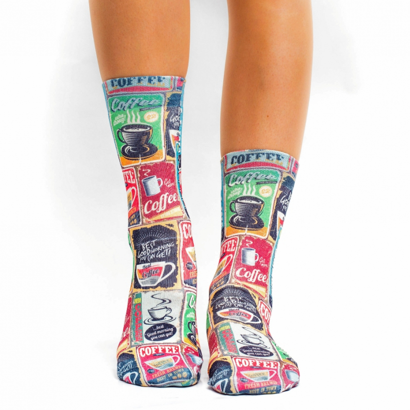 Wigglesteps Damen - Socken - Style: 02368 - Retro Coffee