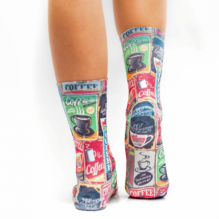 Wigglesteps Damen - Socken - Style: 02368 - Retro Coffee
