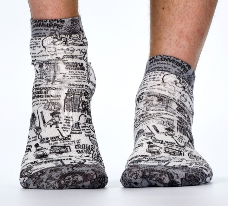 Wigglesteps Herren - Quarter - Style: 02553 - Comic White